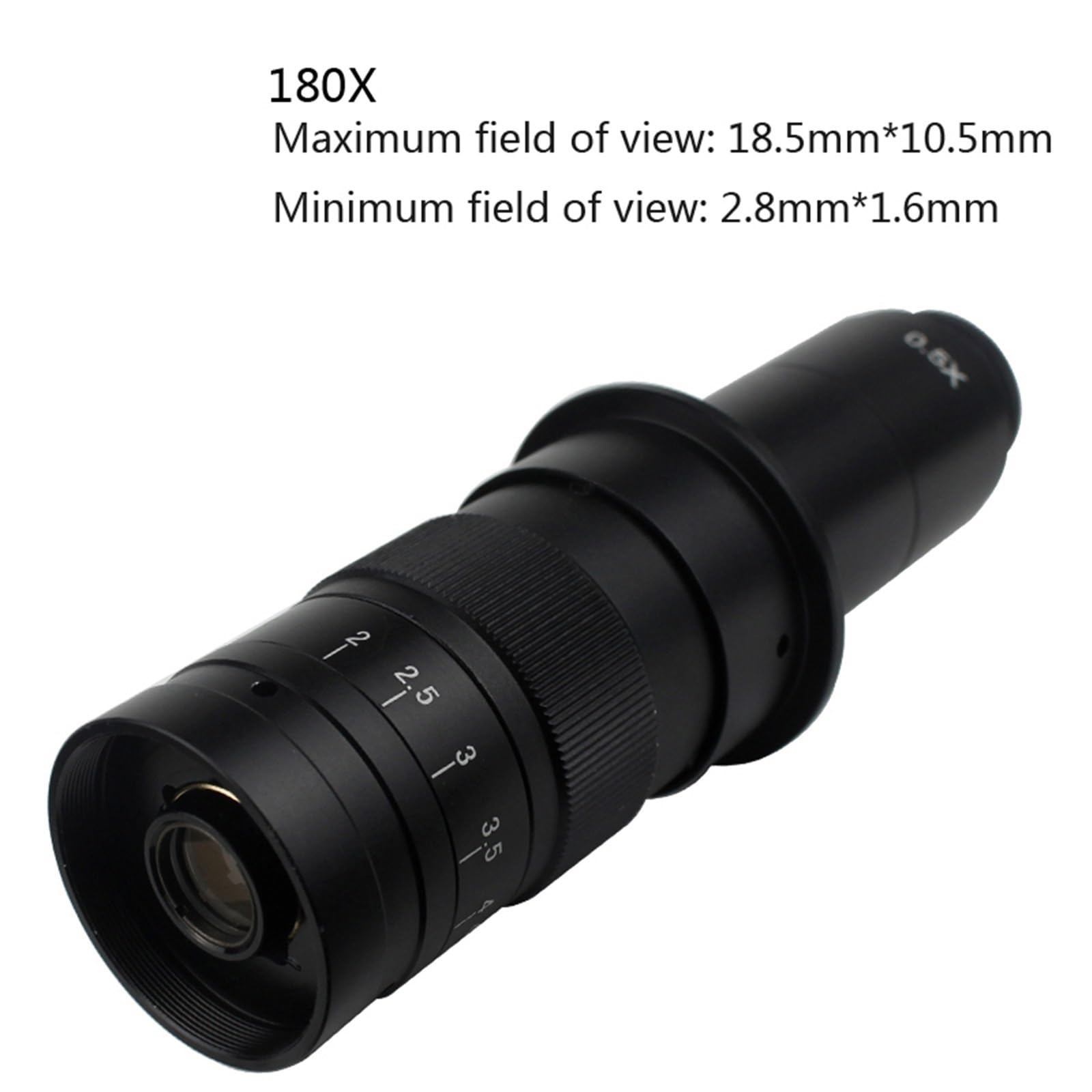 Microscopio Video Digitale Industriale con Telecamera Monoculare, Zoom 120X, 180X, 300X, Obiettivo con Attacco C per Riparazioni E Saldature.,180x-A 4k HDMI USB