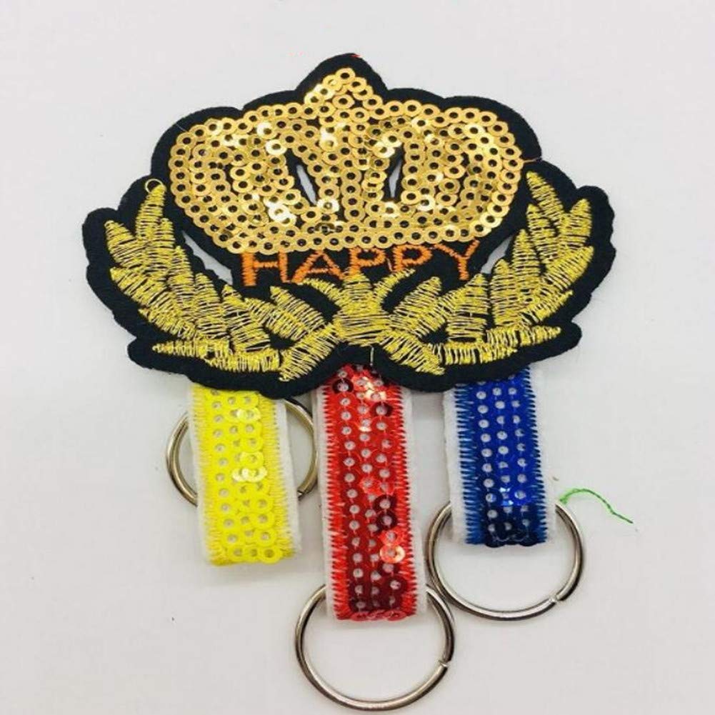 Borduurpatches, 2 stuks, bloem borduurwerk patch pailletten organza