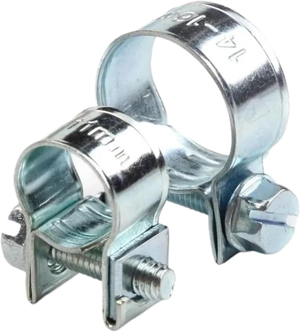 Sajmakuwla One Color Hose Clamp, 135/60Pcs Hose Clamp Double Ears 8-18Mm Worm Clips Fuel Clamps Assorted Kit(135Pcs)