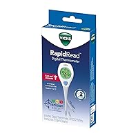Vista 8 de Termómetro digital Vicks RapidRead, lecturas de temperatura en 2 segundos, uso como termómetro oral, termómetro rectal para bebé o debajo del brazo