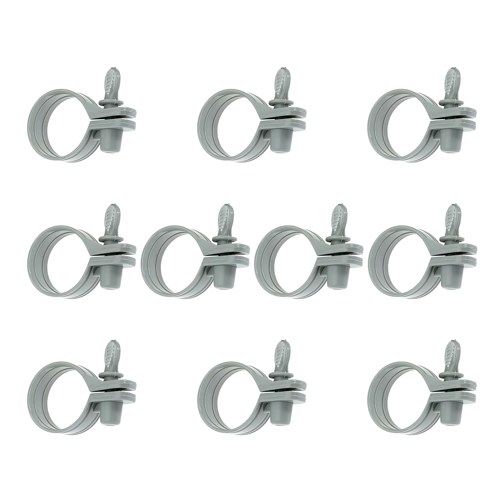 Quick Setups Aboves Ground Swimming Pool Replacement Thumb Clip Adjustable Hose Clamp Set for Pool and Diving Rustproof Swimming Hose Clamp