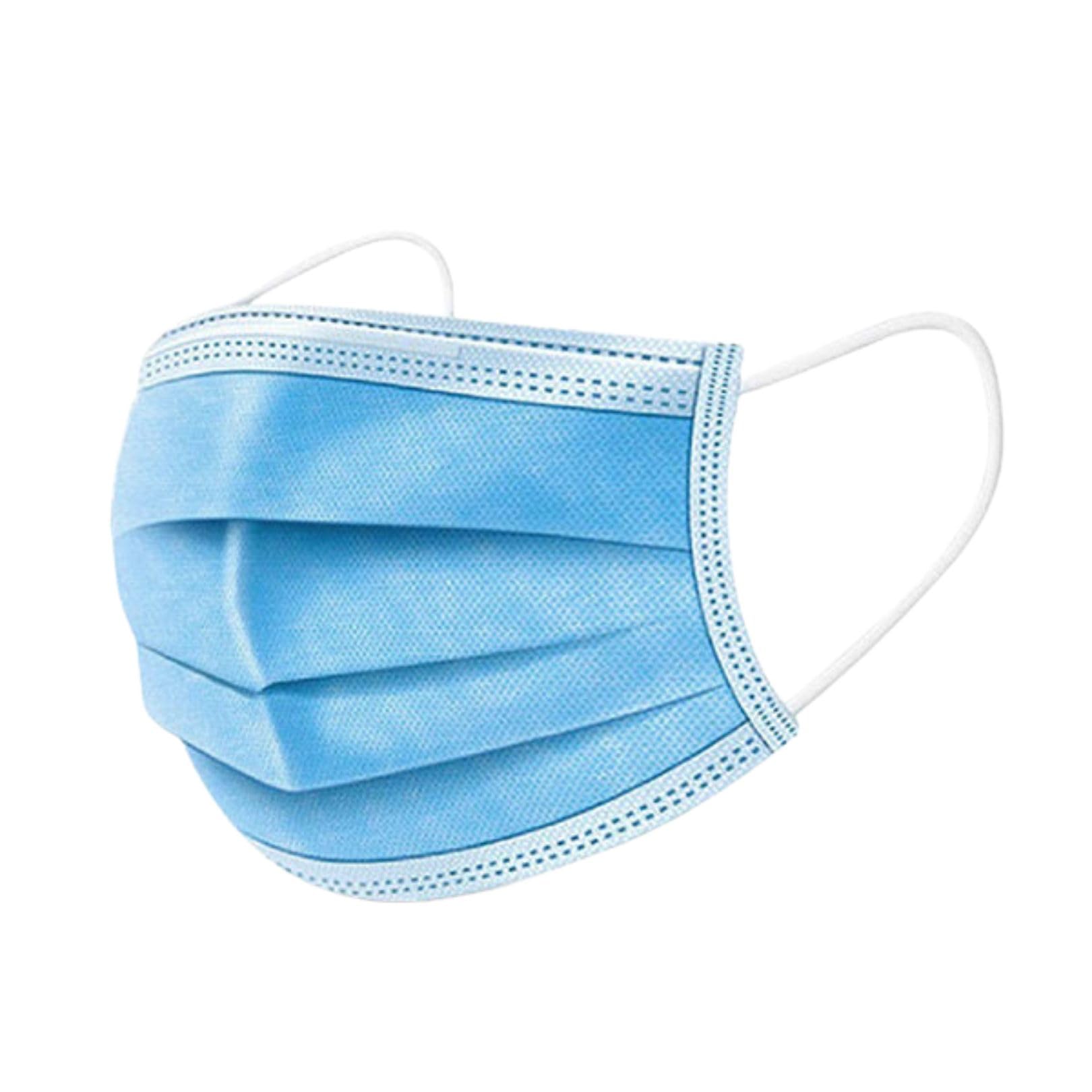 Honney Store 3 Ply Disposable Face Mask | CE Approved Hygiene Mask with Elasticated Strong Loops | Reinforced Nose Bridge