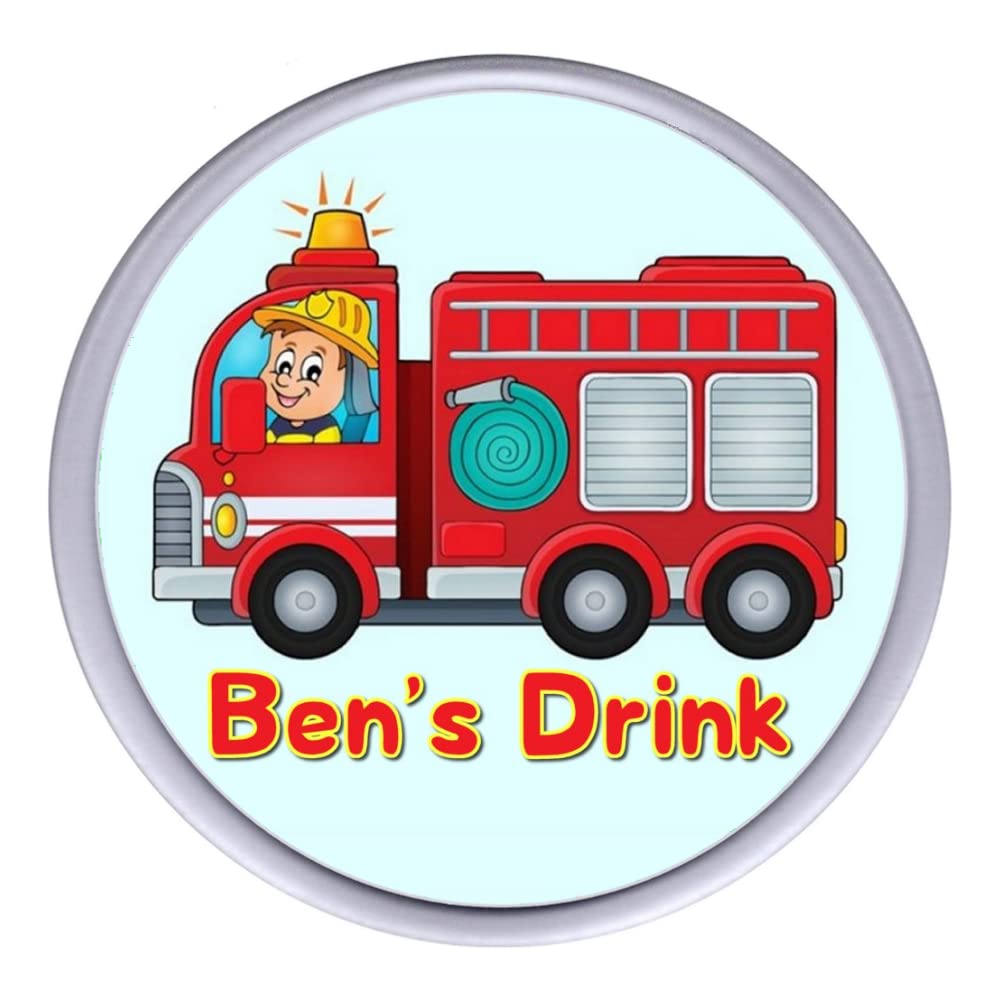 Key Expressions Personalised Fire Engine Acrylic Drinks Coaster