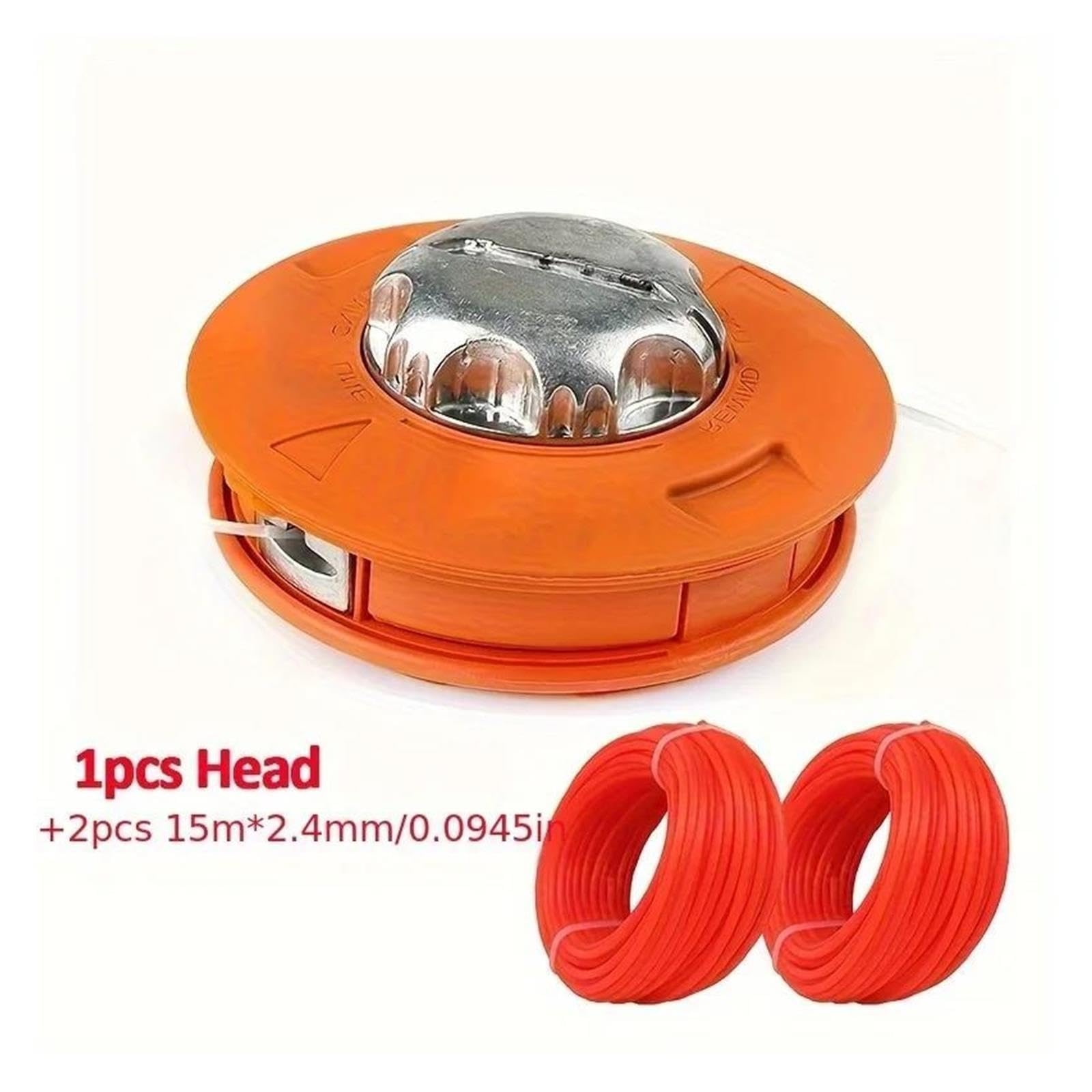 M10 Aluminum Nylon Brush Mower Bump Spool Grass Trimmer 2 Lines Cutter Head Thread Line String Saw Strimmer Garden(1ser)