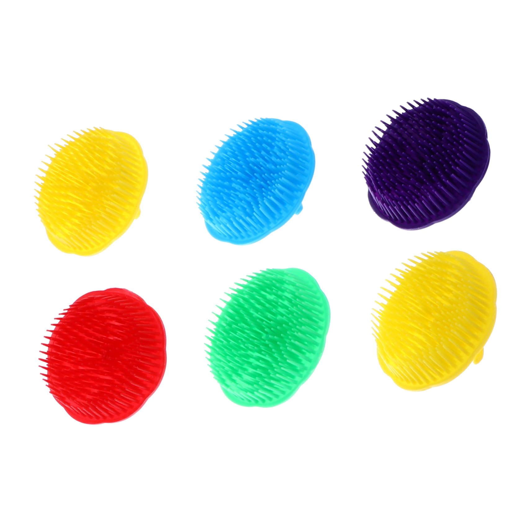 Cepillo De Masaje Para Cuero Cabelludo 12 Piezas Colores Aleatorios Ergonómico Suave Duradero Para Limpieza Profunda Cuidado Capilar Hogar y Salón Uso Familiar
