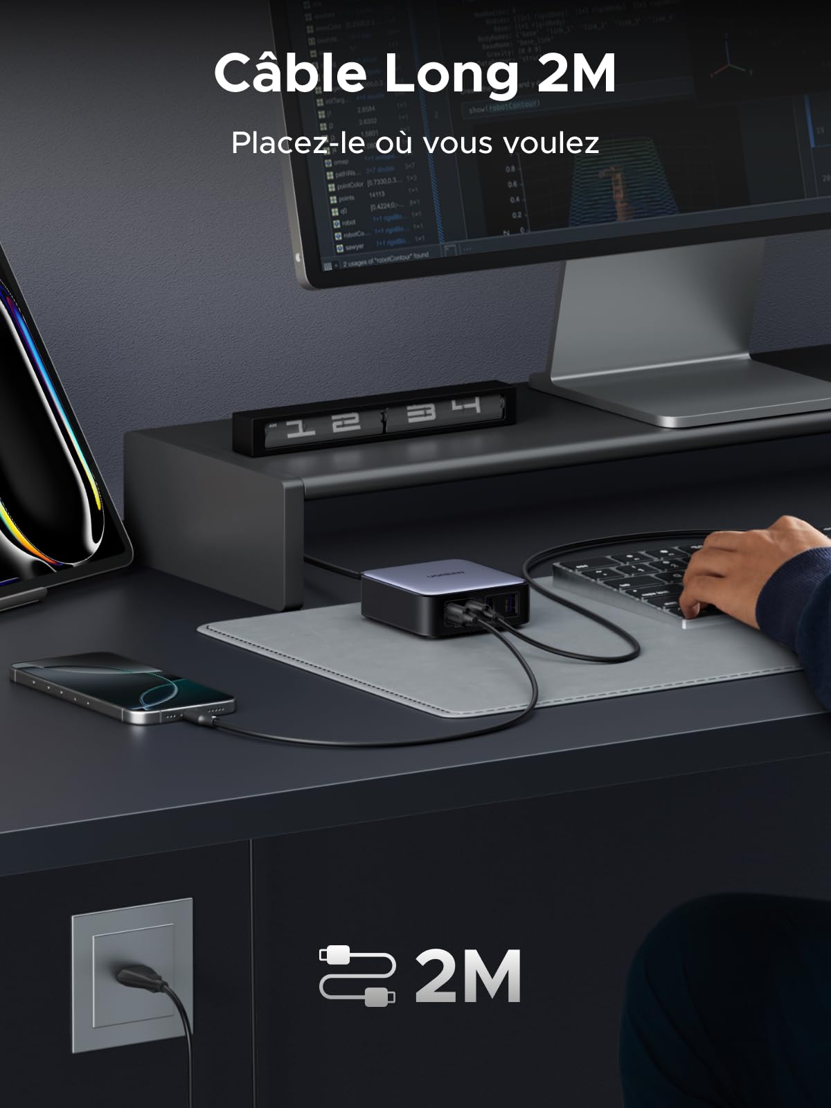 UGREEN Nexode 2*USB-A + 2*USB-C 65W Desktop Fast Charger