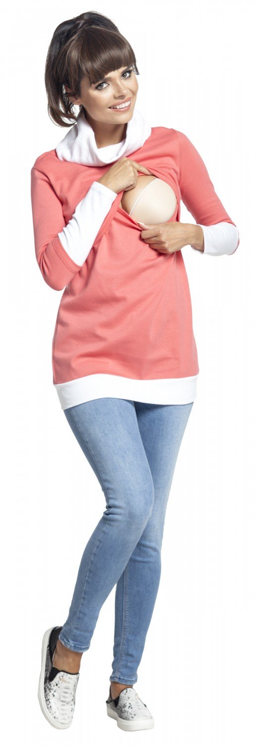 Zeta Ville Mujer Sudadera Premamá de Lactancia en Algodón 348