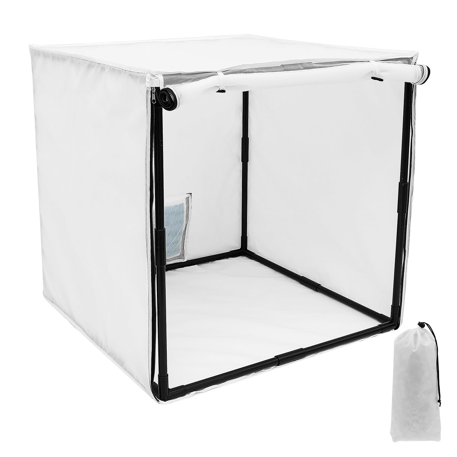 Spray Paint Shelter, 15/29.5 Inch Detachable Model Painting Spray Booth, Portable Airbrush Paint Tent with Built-In Floor and Mesh Screen Painting Station for Large DIY Hobby Tool(L)