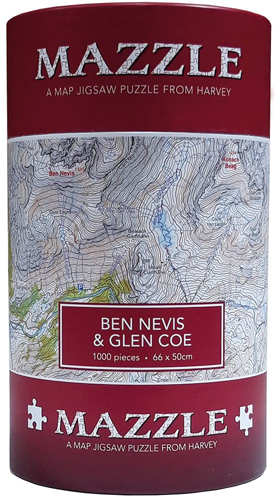 Ben Nevis & Glen Coe Mazzle (Map Jigsaw Puzzle)
