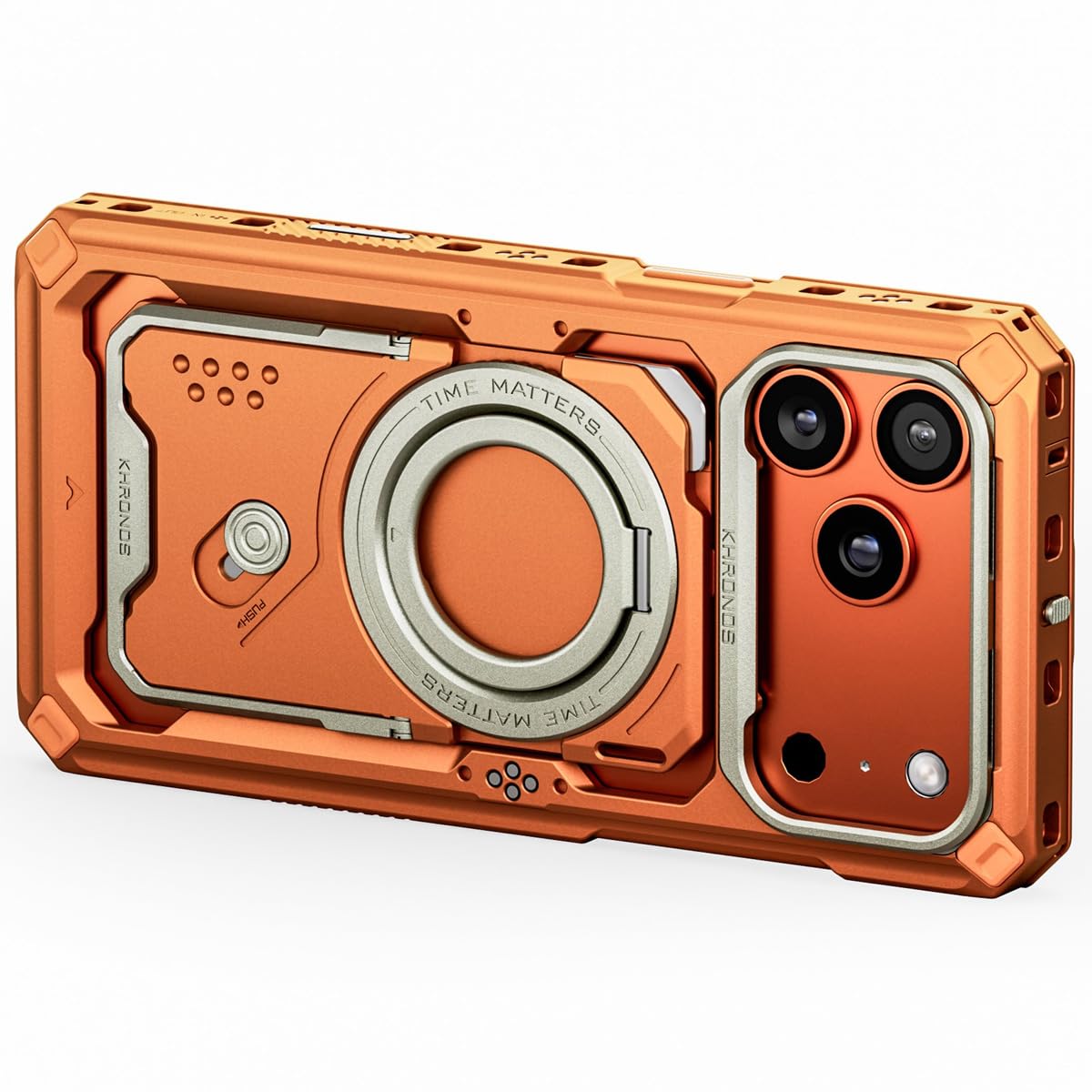 Tilta KHRONOS iPhone17pro オレンジ Tilta Capa Khronos compatível com iPhone 17 Pro Max - Laranja