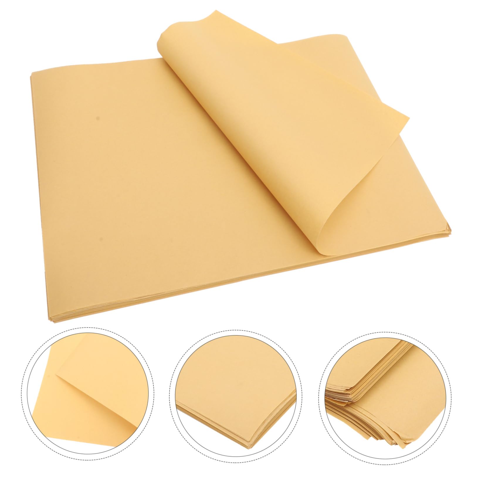 COLLBATH 100pcs Food Wrapping Paper Sheets Sandwich Paper Multi-use Paper Greaseproof for Hamburgers Easy Clean 39x54cm