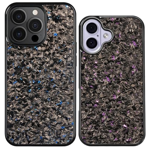 Coque rigide Samsung A55 5G carbone forgé petit motif or chic