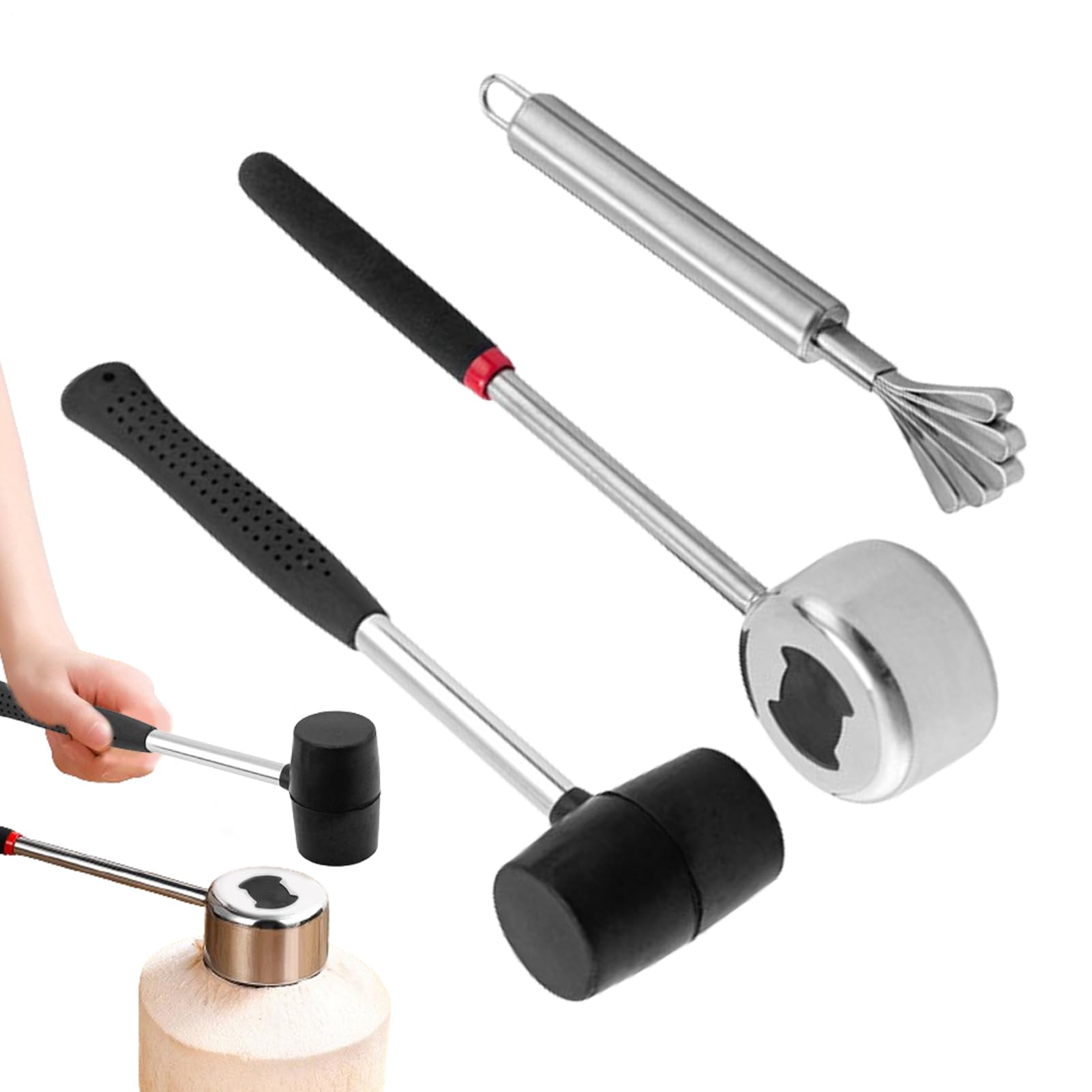 Ensemble ouvre-noix et grattoir à coco pour cuisine et appartement