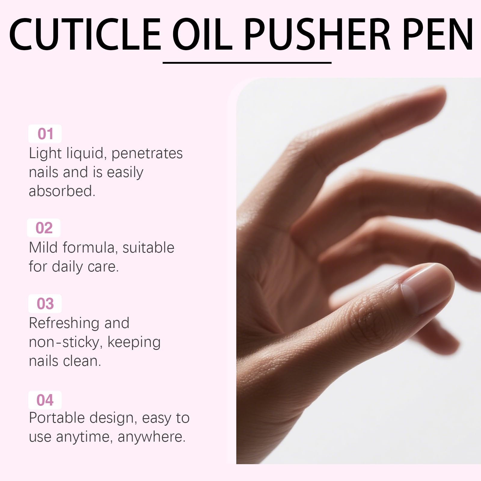 2 in 1, penna per olio per cuticole, spingi cuticole, spingere le cuticole per unghie secche e danneggiate, cuticole, idrata, rinforza, illumina (12 pezzi)