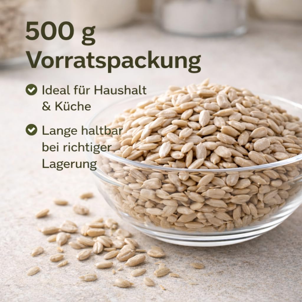 GiDeli Sonnenblumenkerne geschält 20 kg im Eimer - Roh und Ungesalzen - Gesunder Snack für Menschen - Ideal zum Essen, Backen und Kochen
