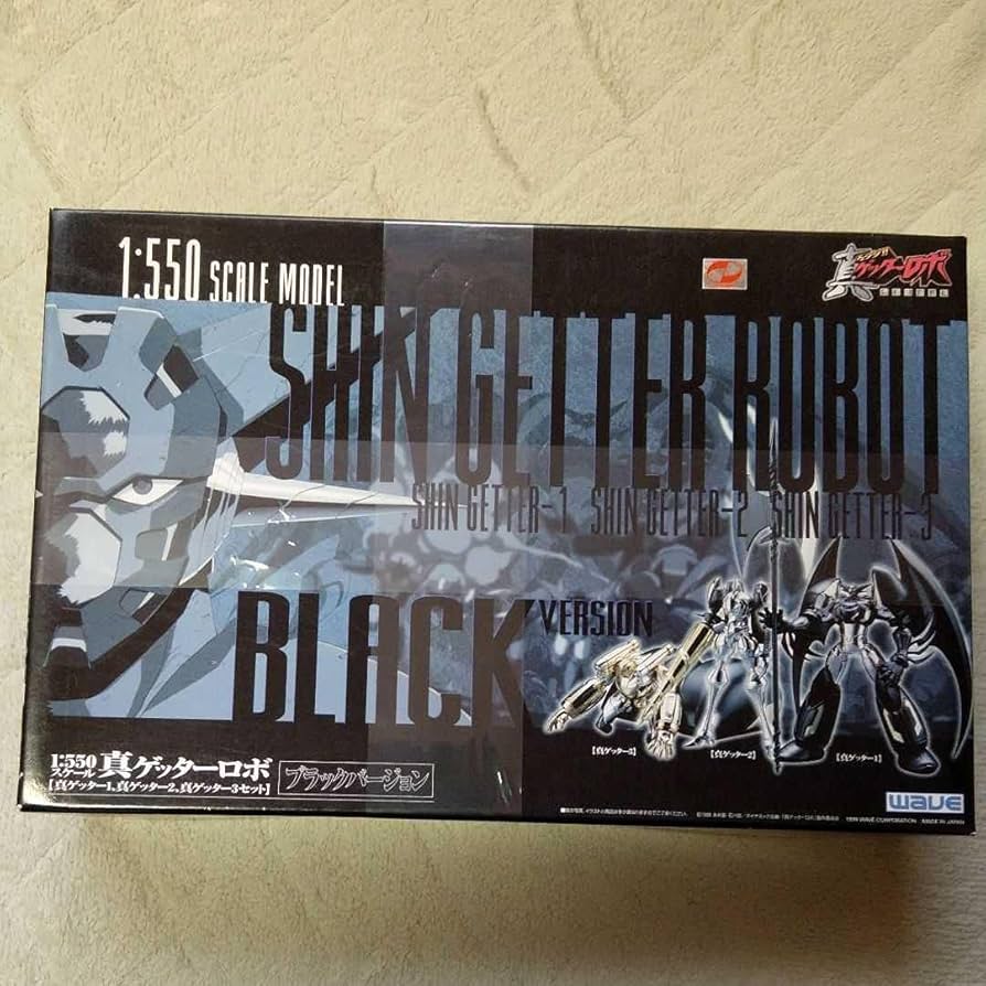 #真ゲッターロボ。(1：550)。ブラックバージョン。ゲッターロボ。１。２。３体 Amazon | WAVE 1/550 真ゲッターロボ ブラックバージョン