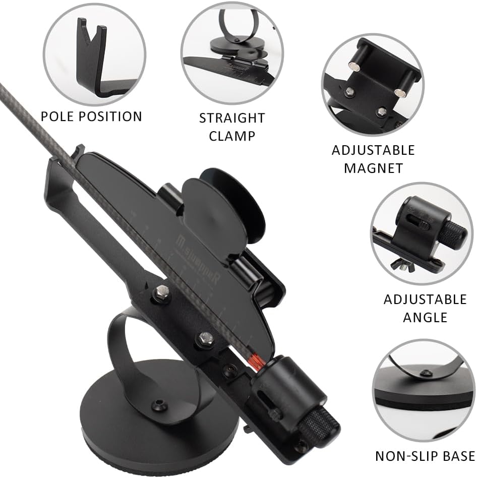 Iron Archery Fletching Jig with Right Straight Clamp 3 or 4 Fletches Fletching Stick Kit for DIY Repair Arrows