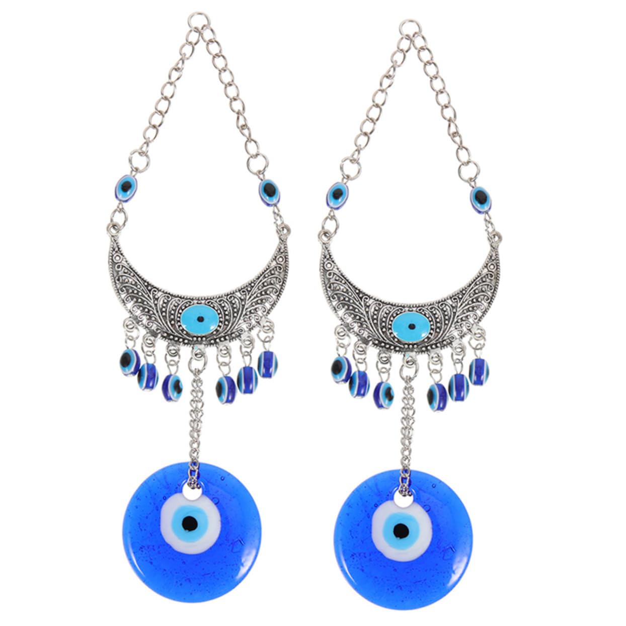 STOBAZA 2pcs Blue Evil Eye Hanging Decor Turkish Devil Eye Pendant Wall and Car Ornament Compact Lightweight Housewarming Home and Office