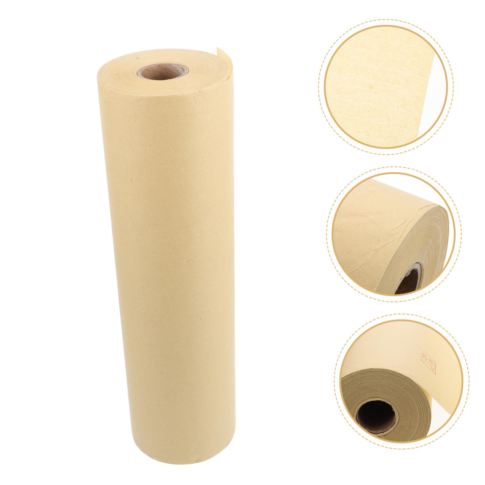 Papel Xuan para Caligrafía, Rollo Beige de 100 Metros, Grueso