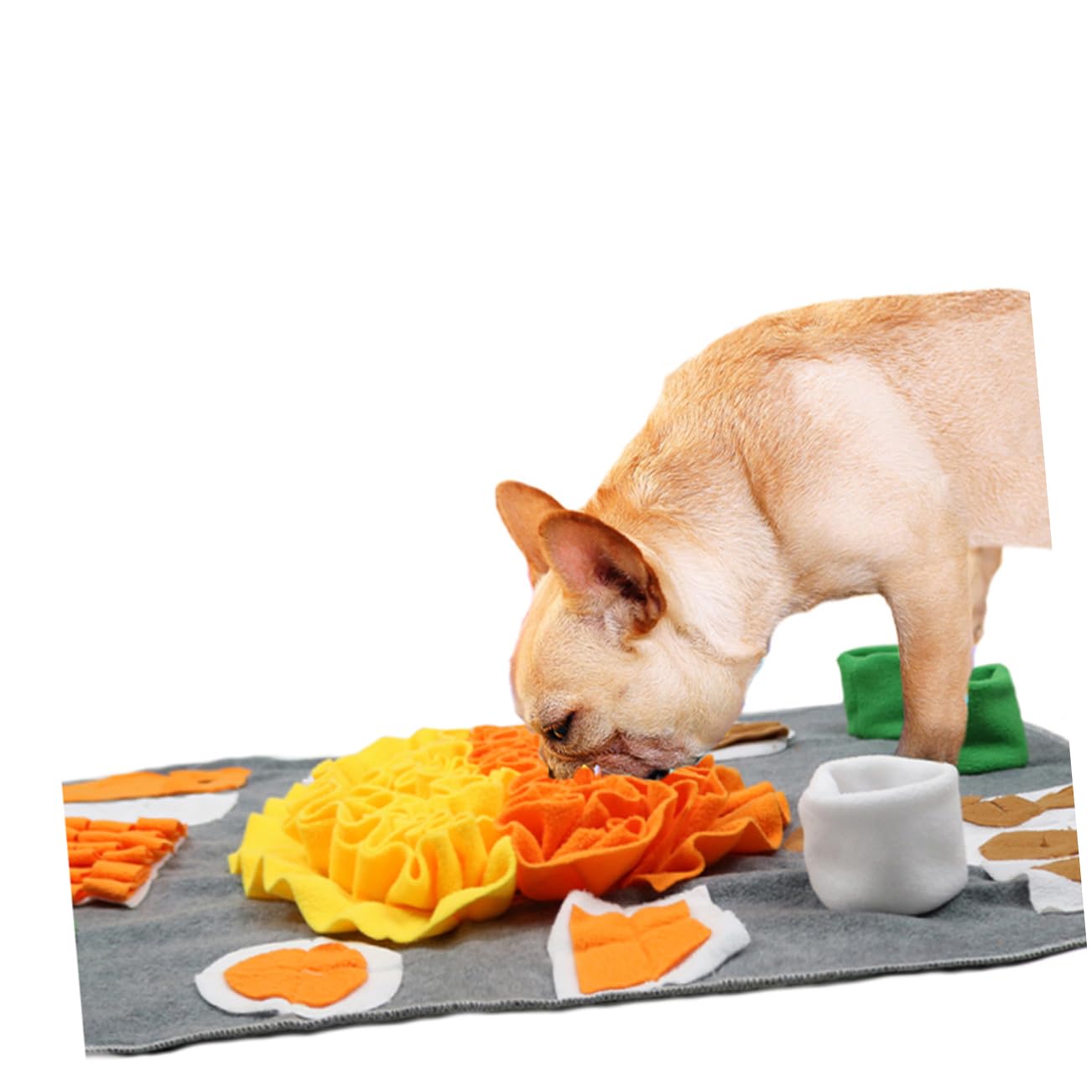 HANABASS Tapis D'entraînement pour Chien Mangeoire Lente en Flanelle pour Stimuler L'odorat et Réduire Le Stress