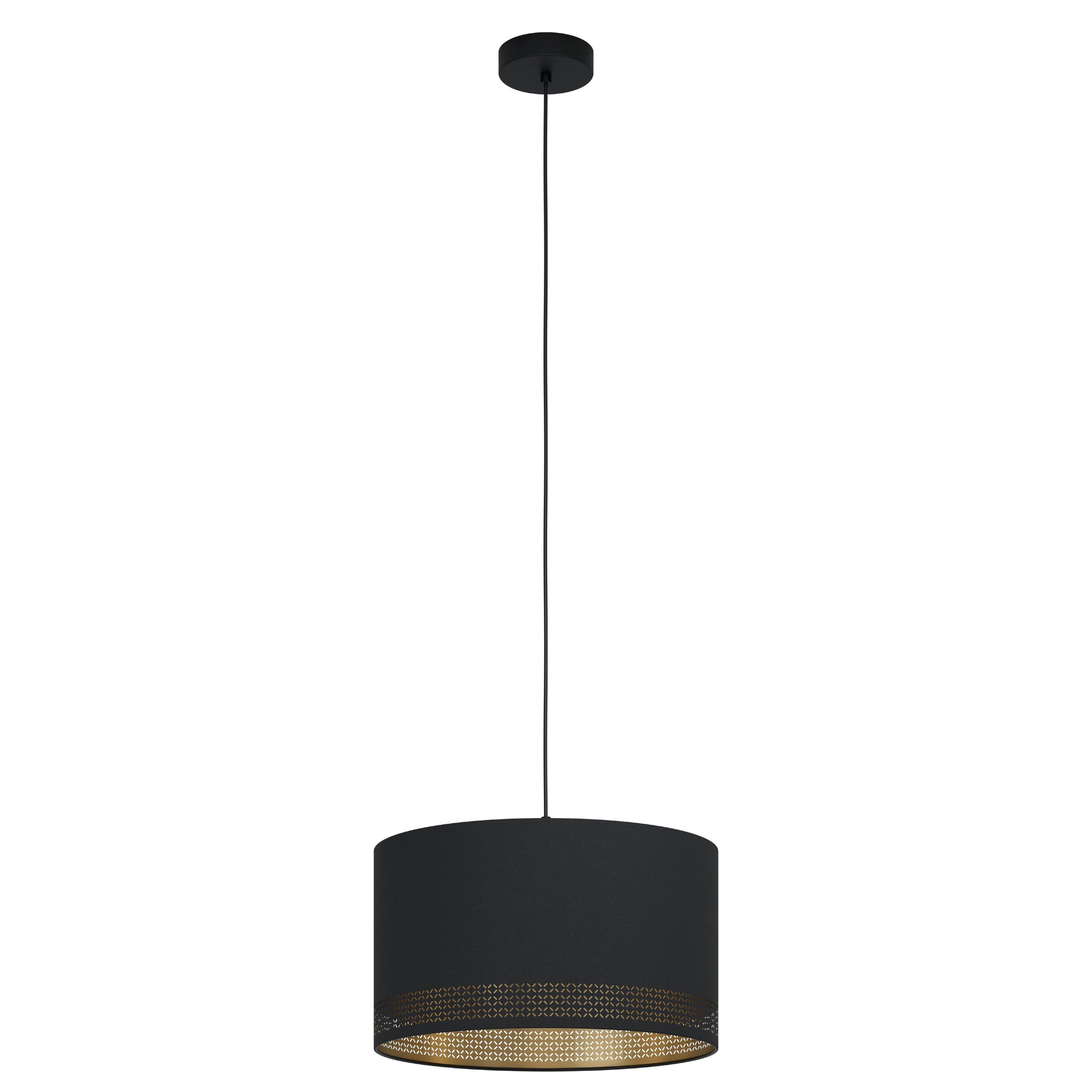 Eglo Esteperra Pendant Light, Black/Gold, Ø 38 Cm