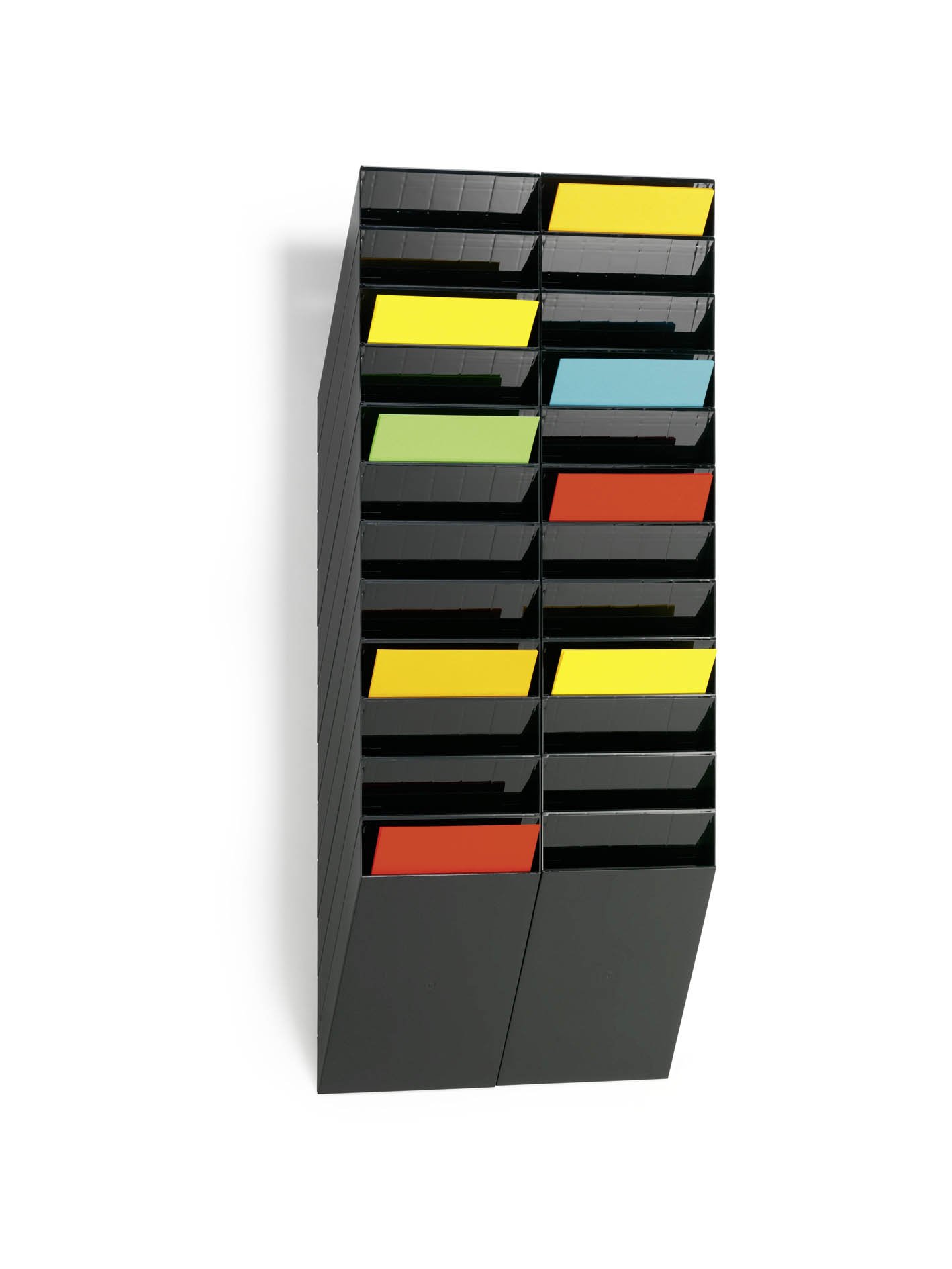 Durable Prospektspenderset Flexiboxx 12 A4, 1 Set, schwarz, 1709763060 (Packung mit 3)