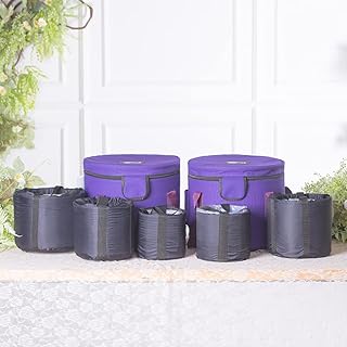 Purple 6-12inch Crystal Singing Bowl Carry Case Travelling Bag