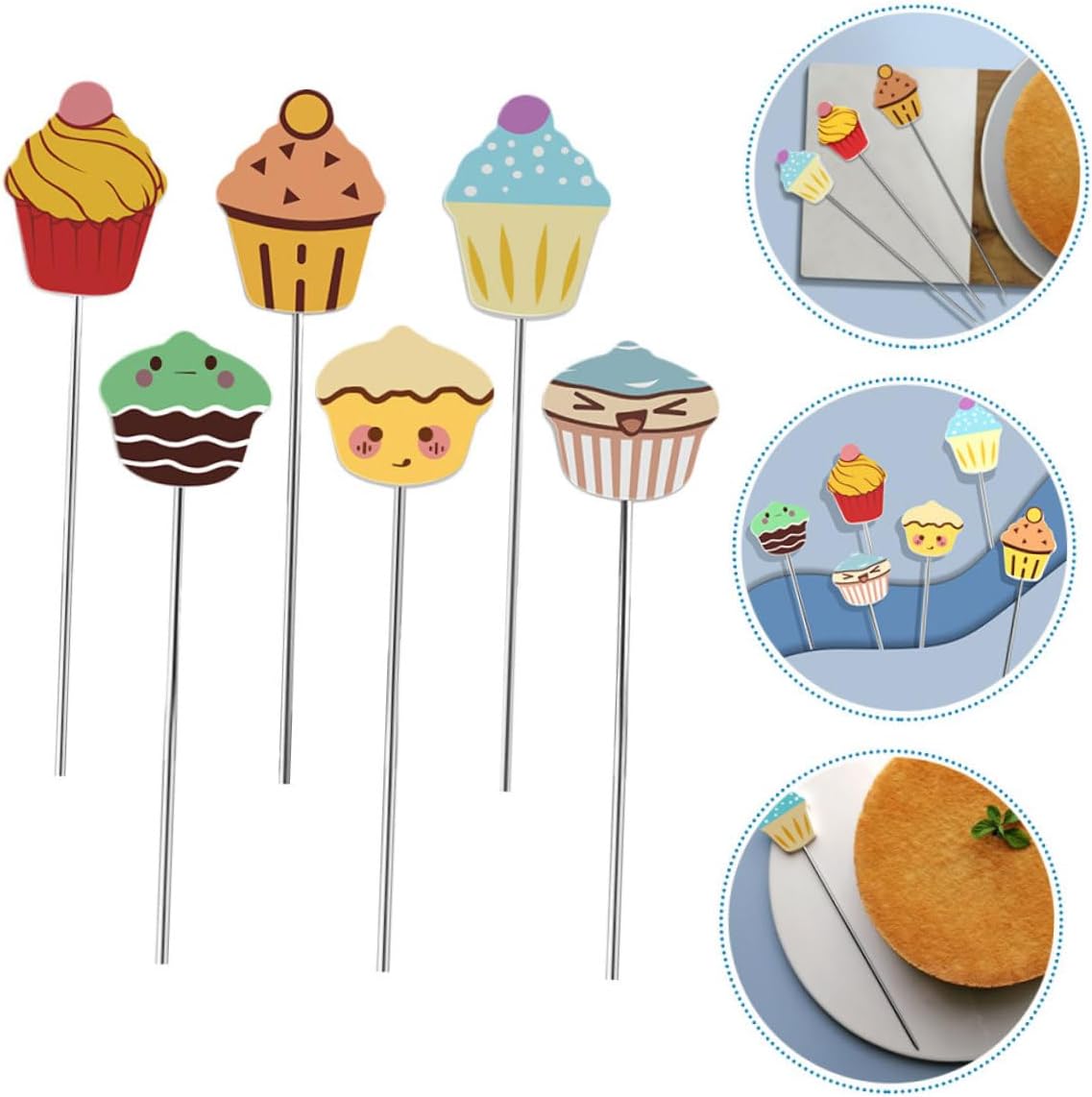 PRETYZOOM 6pcs Baking Decorating Supplies Cake Test Sticks Cake Testing Tools Baking Testing Probe