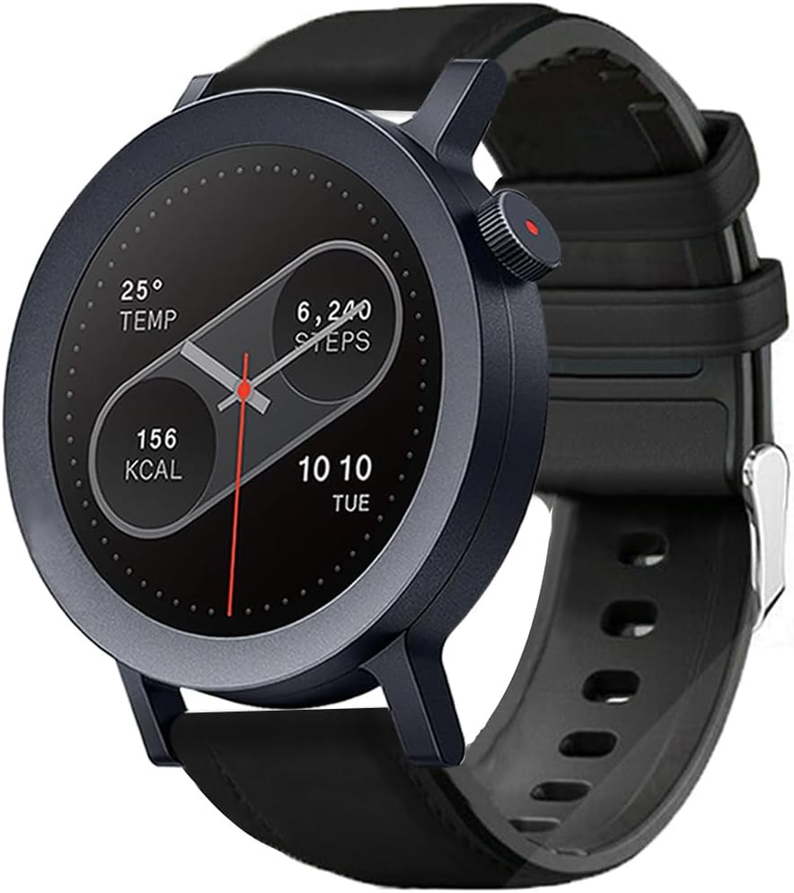 Lamshaw Compatible with CMF Watch 3 Pro Band, 22mm Leather Silicone Breathable Replacement Smartwatch Strap Wristband Compatible for CMF Watch Pro 1, 2, 3 Pro Smartwatch