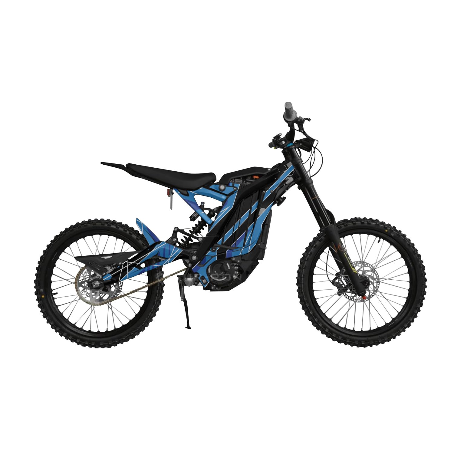 Surron Light Bee Graphics Kit Wrap - Racing Chaos Blue - Sur-Ron Skin - Premium 3M Vinyl Protective Wrap Decal Cover - Easy to Apply | Crafted in The USA by MightySkins