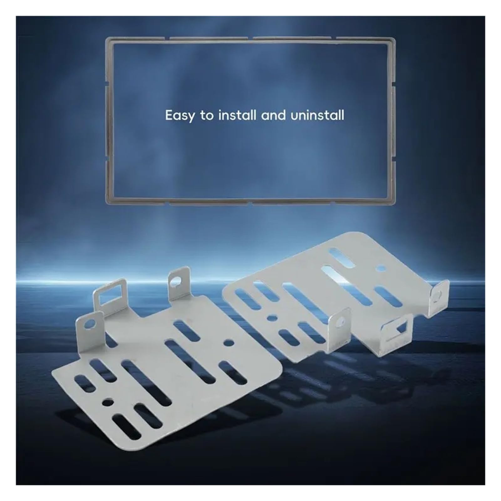Cadre Finition autoradio Radio 2 Din Autoradio Fascia Roue Gauche Tableau Bord Installation Garniture Cadre Stéréo Kit pour Fiat pour Grand pour Punto 2005-2009