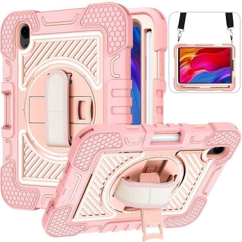 Coque silicone iPad mini 6 or rose pour éviter les chutes