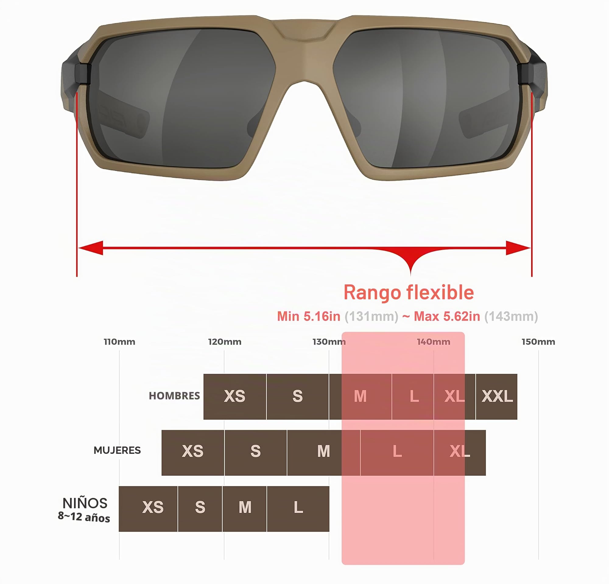HTS HUNTERSKY Q37 Gafas de sol tácticas de caza polarizadas antivaho, de grado militar, protección contra impactos balísticos, para golf, motocicleta, equitación, correr, conducción, área de pistola