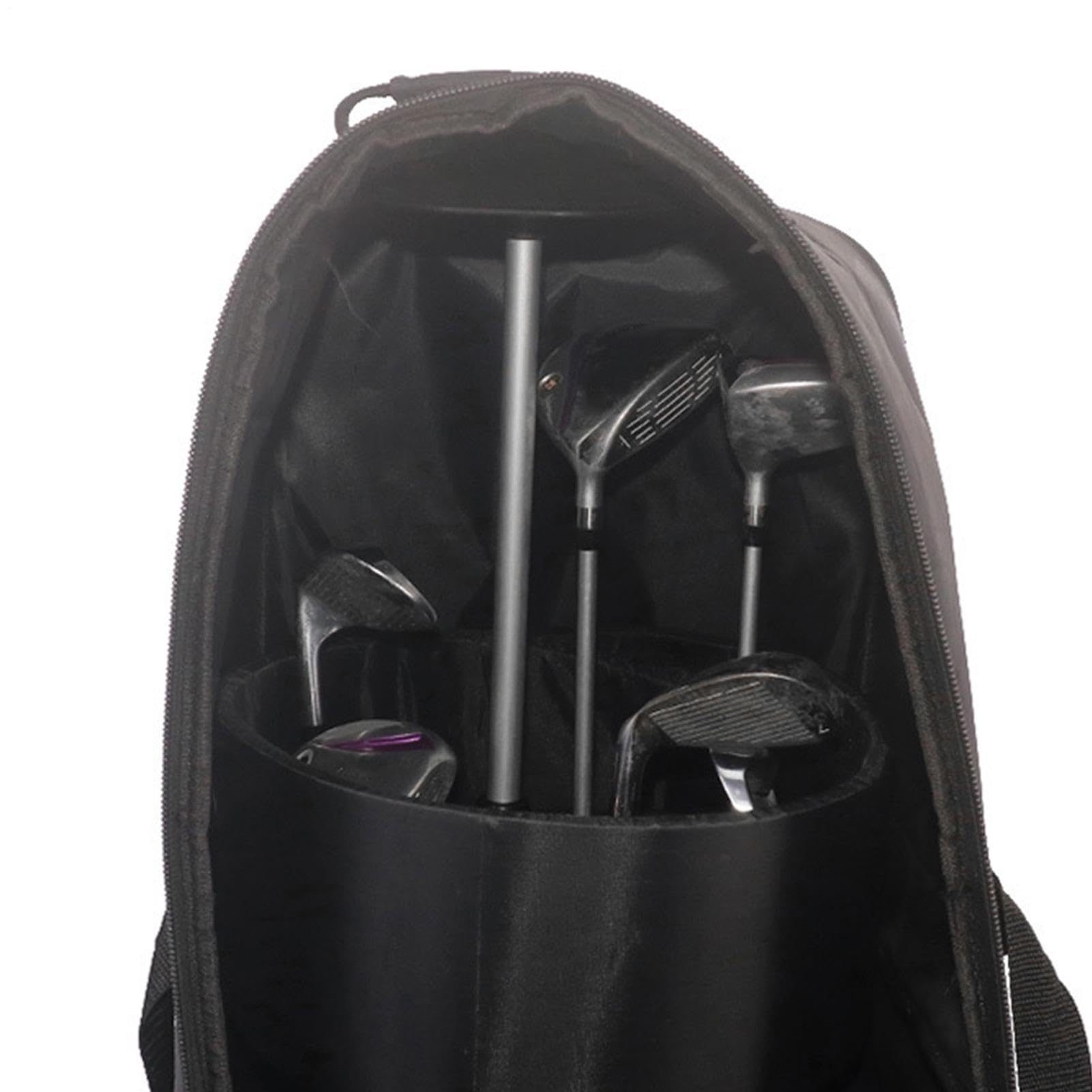 Golf Travel Bag Pole - Telescopic Club Protection Support, Heavy Duty Cover Rod Professional Travel Style, Adjustable Height Design + Shock Top, Aluminium Alloy Material Durable Finish - For Go