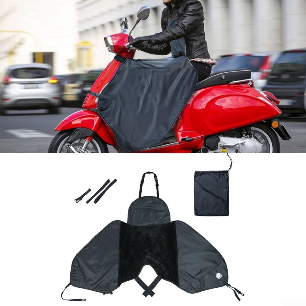 Scaldamuscoli isolati impermeabili antivento per moto e scooter, in tessuto Oxford 420D, abbigliamento da equitazione, nero, 40 x 28 cm