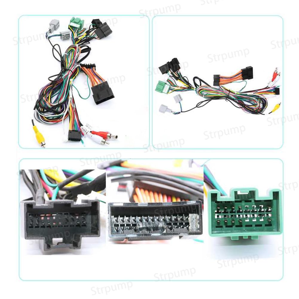 16pin Car Radio Stereo Power Retrofit Harness Cable Wire Loom Connector for Chevrolet GMC Silverado/Colorado/Suburban/Chevy Tahoe/Trailblazer/Buick Envision/Verano Plug