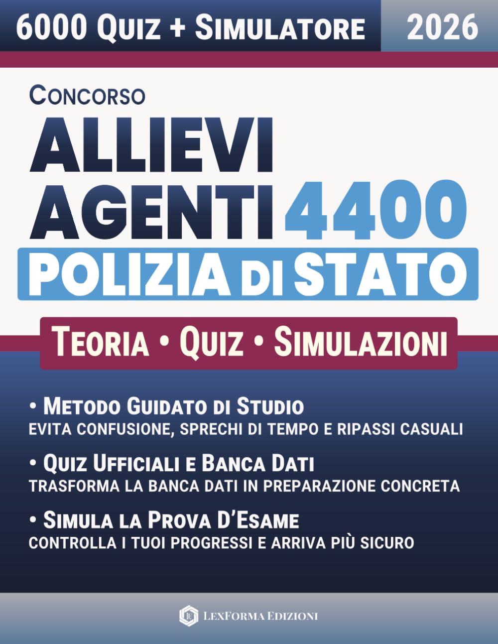 Concorso Allievi Agenti Polizia di Stato: Studia senza dispersione, allenati sui quiz ufficiali e arriva pronto alla prova scritta d’esame