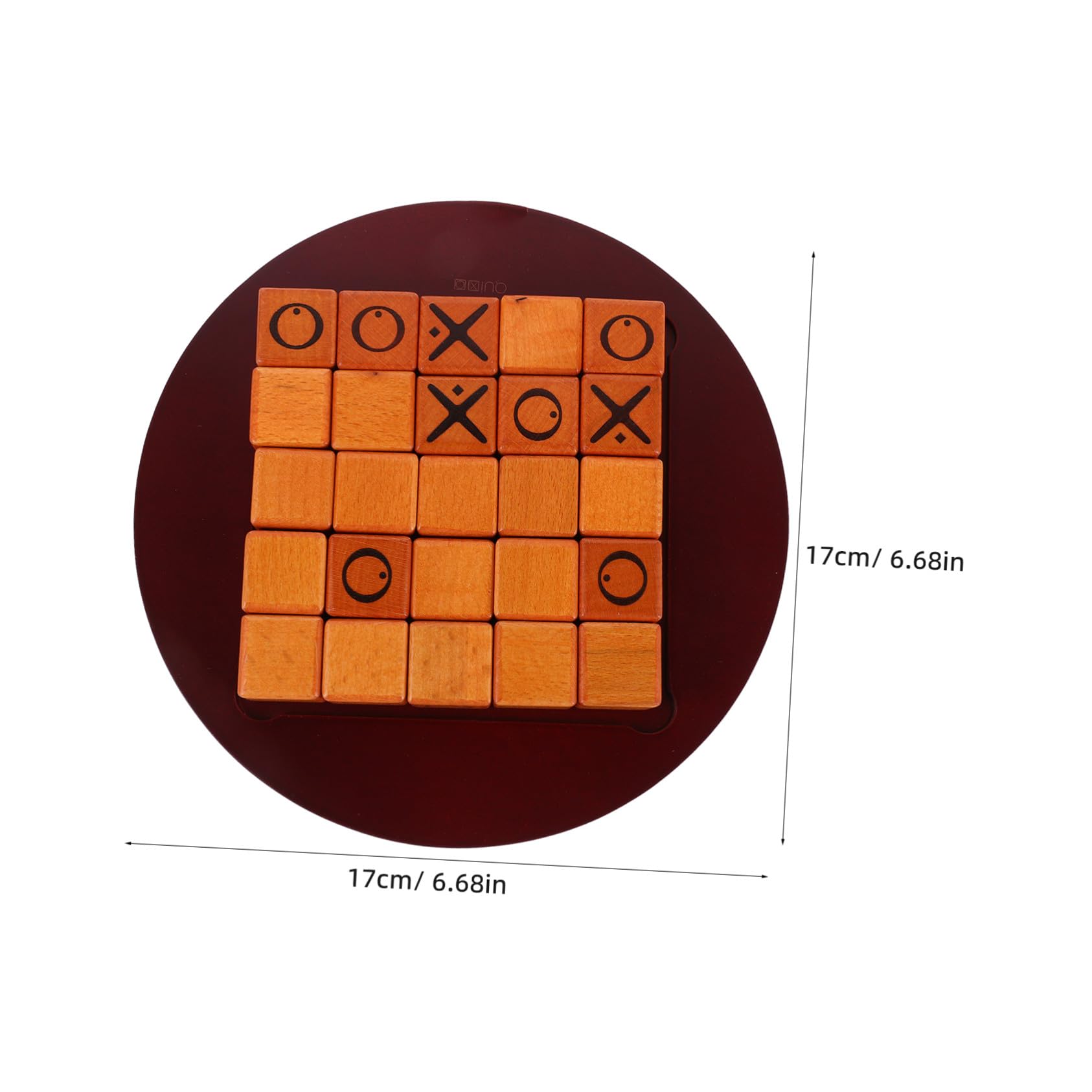 Abaodam Jeu de Société Bois Échecs Ox Push avec Pousse-bœuf Plateau Tactique Portable pour Garçon Fille et Famille à Jouer Dehors Plage