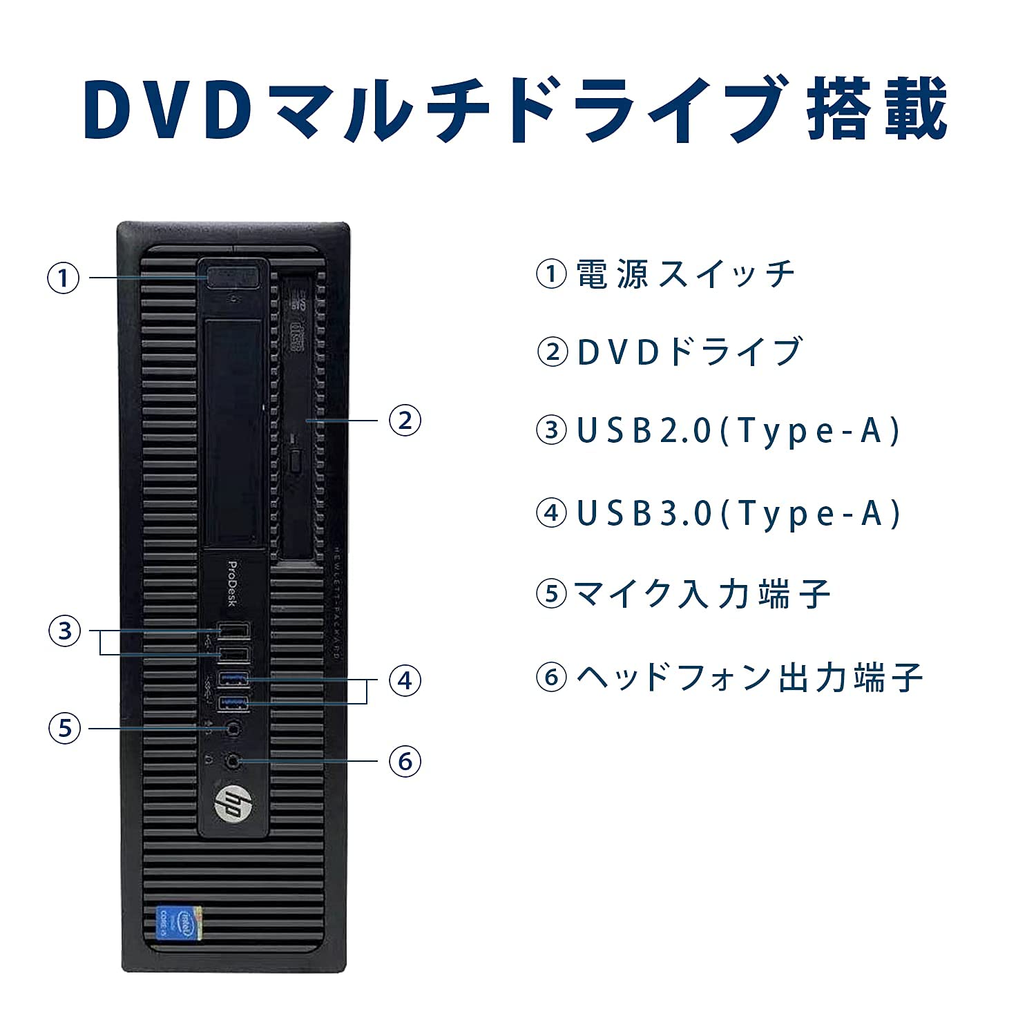 Amazon.co.jp: 【整備済み品】 HP ProDesk 600G1 SFF 第4世代