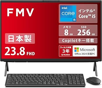 富士通一体型PC WF1/D1 8GB SSD+HDD Win11 Office Amazon.co.jp: 富士通 デスクトップパソコン 一体型 日本製 FMV