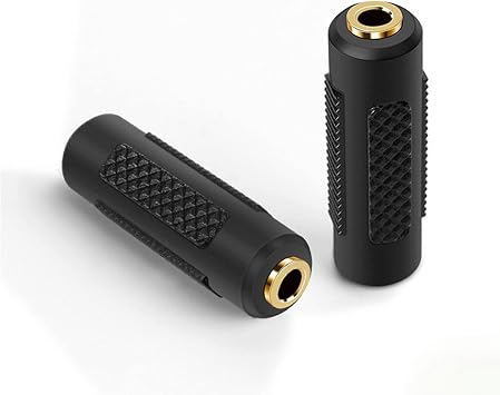 3.5mmStereo Jack Female to Female Audio Adapter Gold Plated 2 pcs