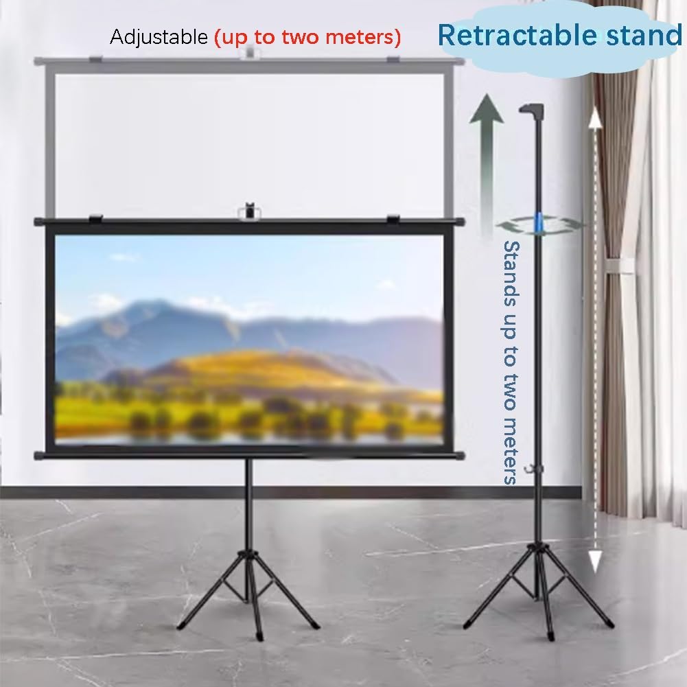 Pantalla de proyección portátil para cine en casa, patio, oficina y fiestas