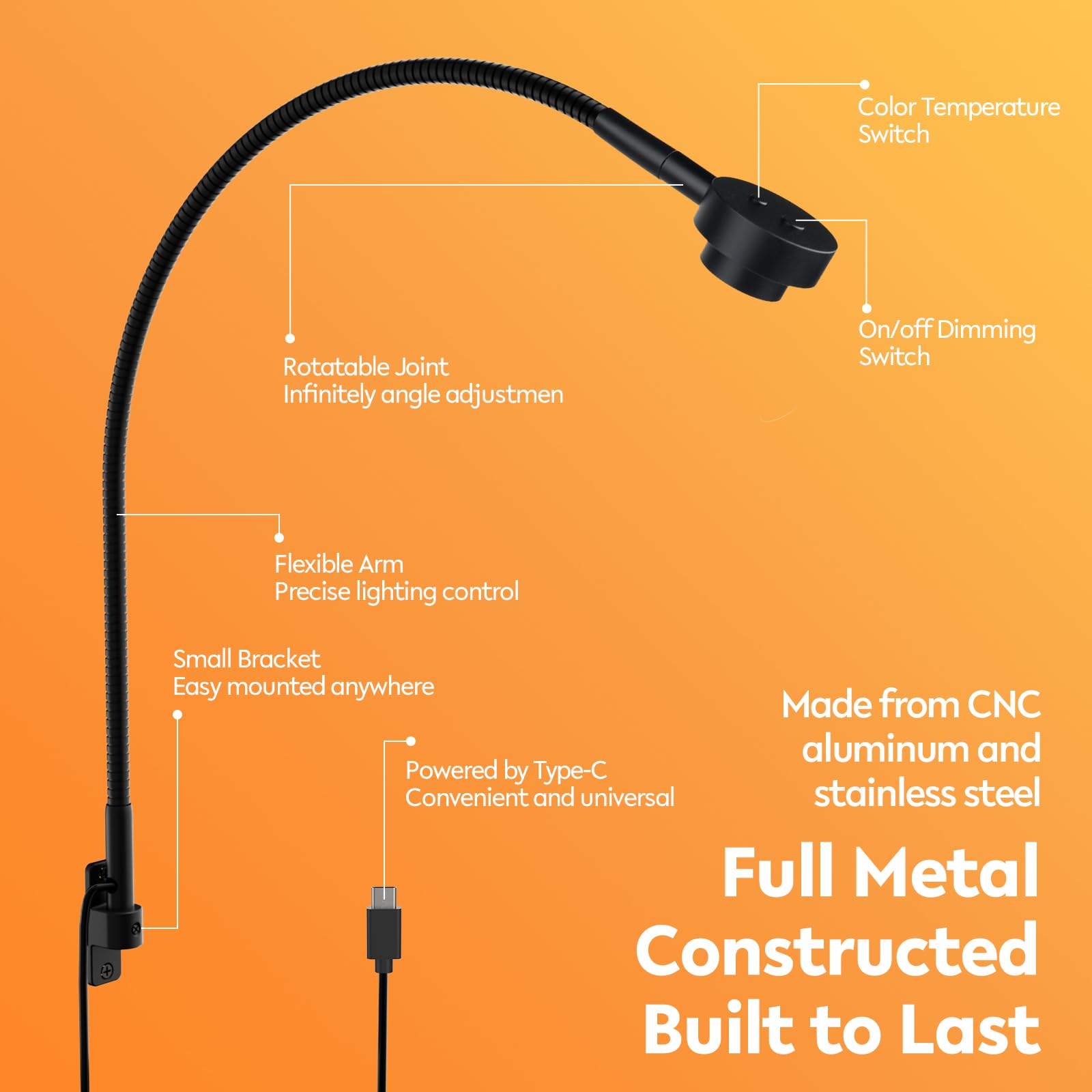 VARIO LED - Bureaulamp - LED Dimb. - CCT - 1x8W 2700K/6500K - Zwart VARIO LED - Bureaulamp - LED Dimb. - CCT - 1x8W 2700K/6500K - Zwart