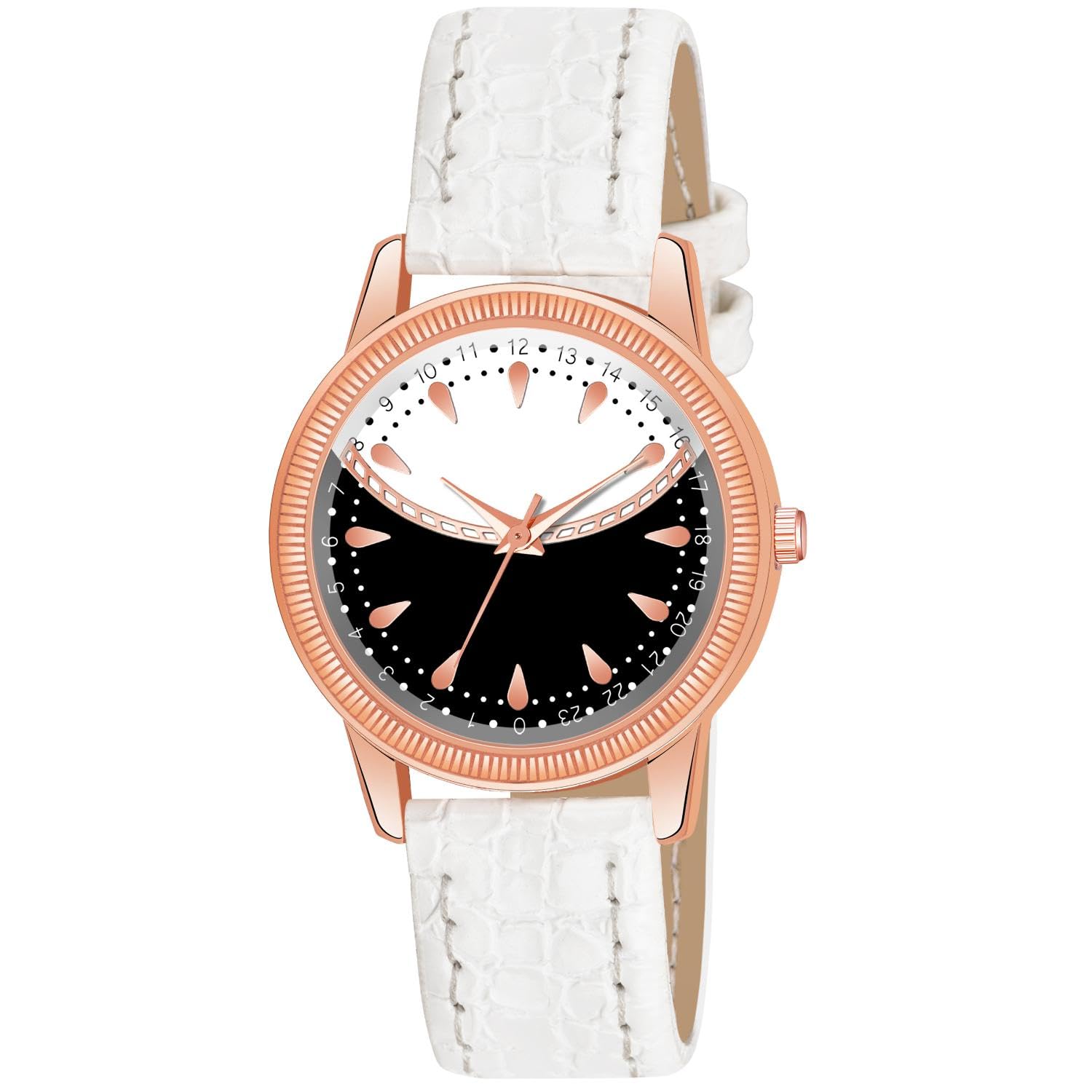 KIARVI GALLERY New Disigner Sun-Rise dial Leather Strap Analog Watch for Girls and Women(Green) (White) (B0CSSZM5WP) Amazon Price History, Amazon Price Tracker