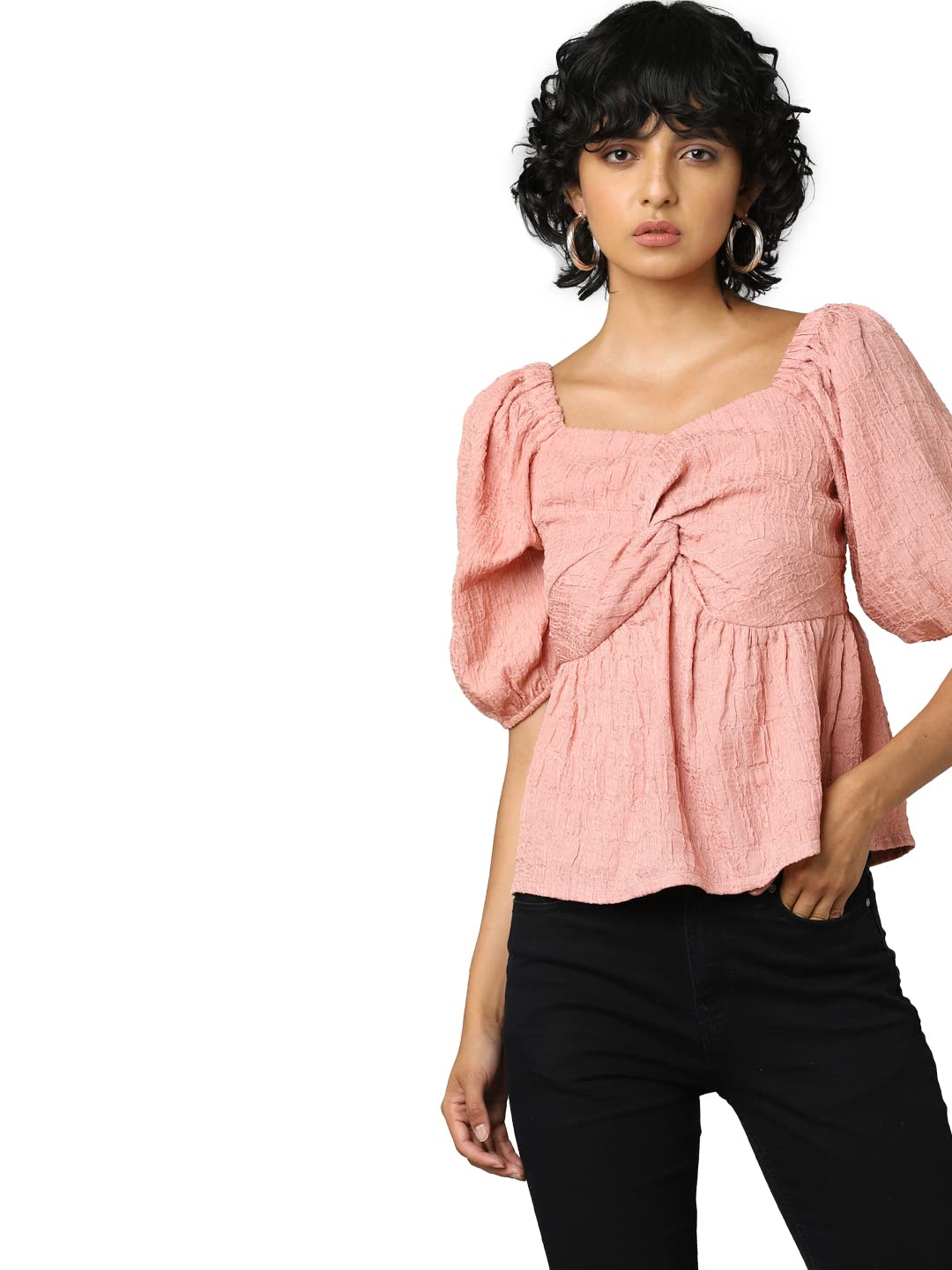 ONLYWomen's Cotton Regular Fit Top