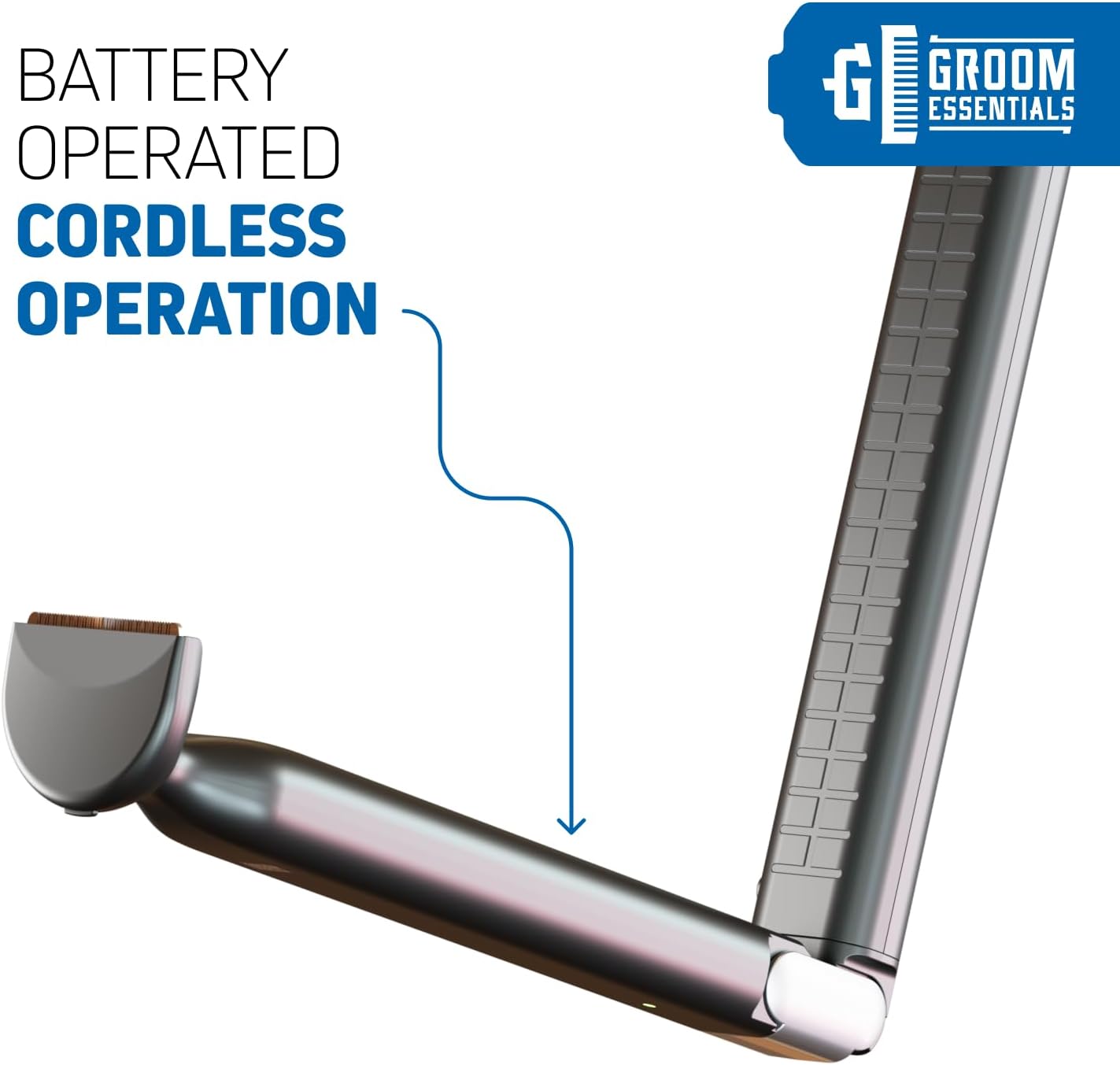 Chargeworx Electric Back Shaver and Body Hair Trimmer for Men – Extendable Long-Handle Back Razor for Hard-to-Reach Areas, Battery Powered Manscaping Tool for Coarse Back Hair and Full Body Grooming - Image 7