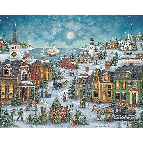 Harborside Carolers Advent Calendar (Countdown to Christmas) with Holiday Pictures by Vermont Christmas Company