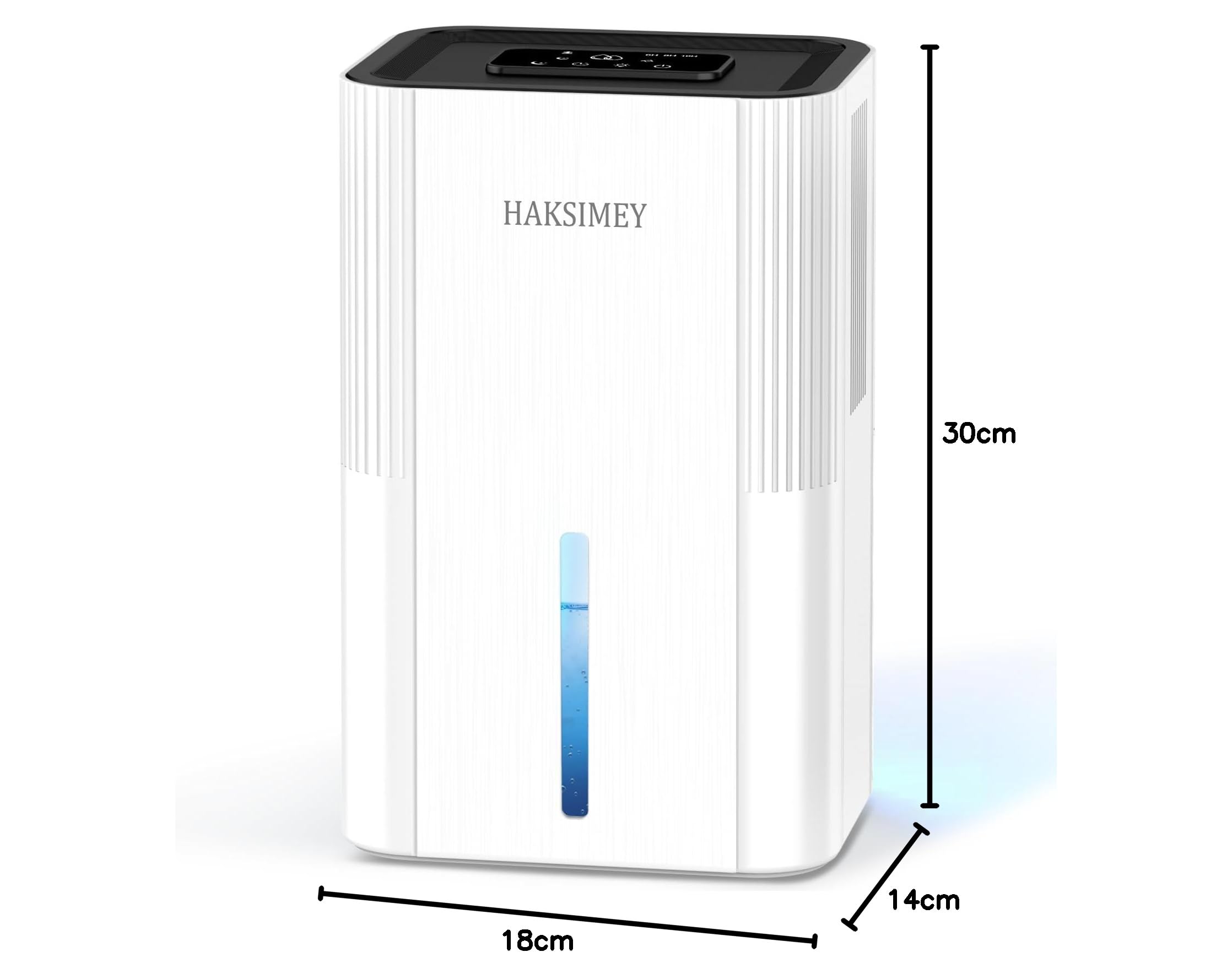 Luftentfeuchter elektrisch 2800ML,Tragbar Dehumidifier for Home mit Abtauen & Timer,Leise raumentfeuchter für Schlafzimmer Keller Badezimmer | 7-Farben LED Licht mit Nachtmodus