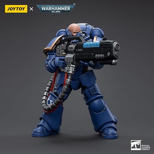 Miniatura 6 de JoyToy Warhammer 40,000 118 Figura de acción Ultramarines Primaris Lieutenant Amulius Collection Modelo, 4.2 pulgadas