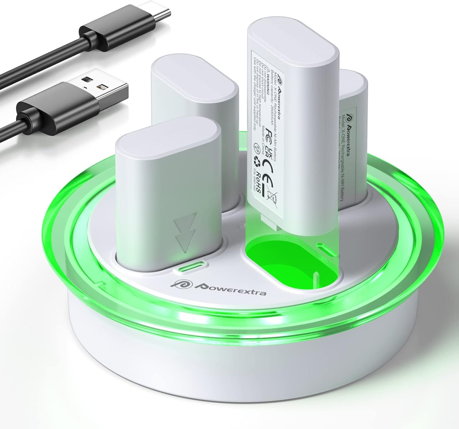 UTRBATT 4 Packs Rechargeable Battery Pack Compatible with Xbox Series